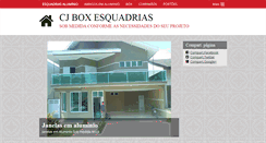 Desktop Screenshot of cjboxesquadrias.com