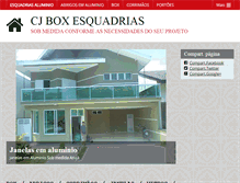 Tablet Screenshot of cjboxesquadrias.com